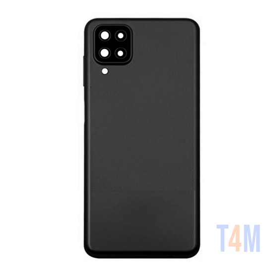 Tapa Trasera+Lente de Cámara Samsung Galaxy A12/A125 Negro